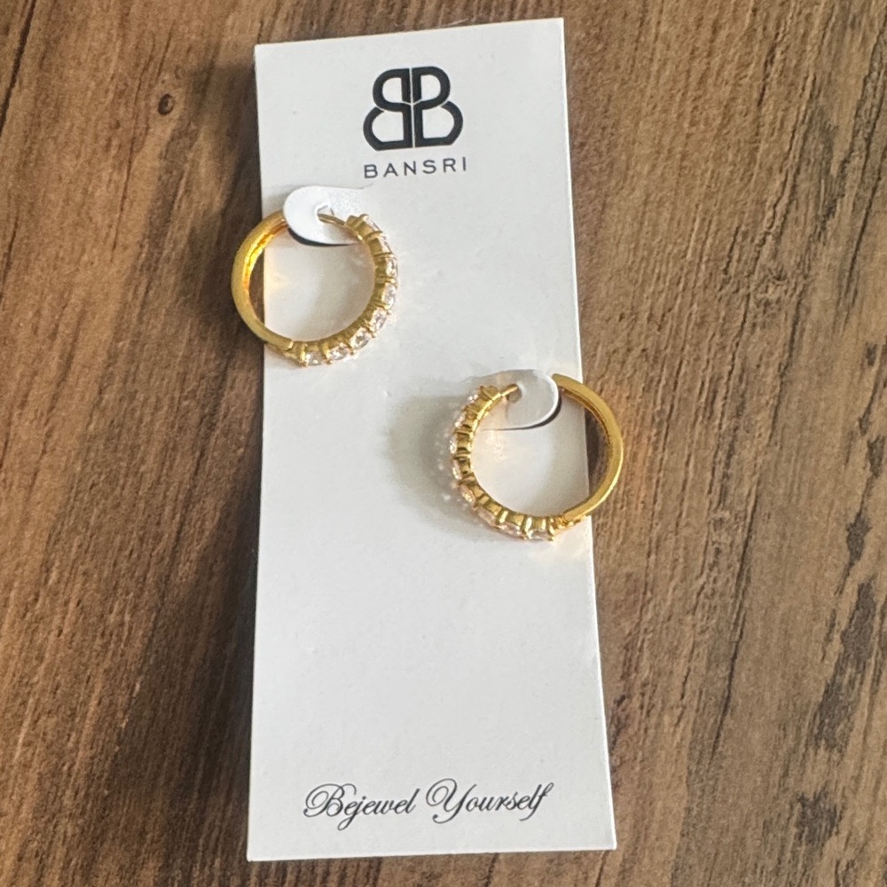 Bansri Crystal Hoop Earrings